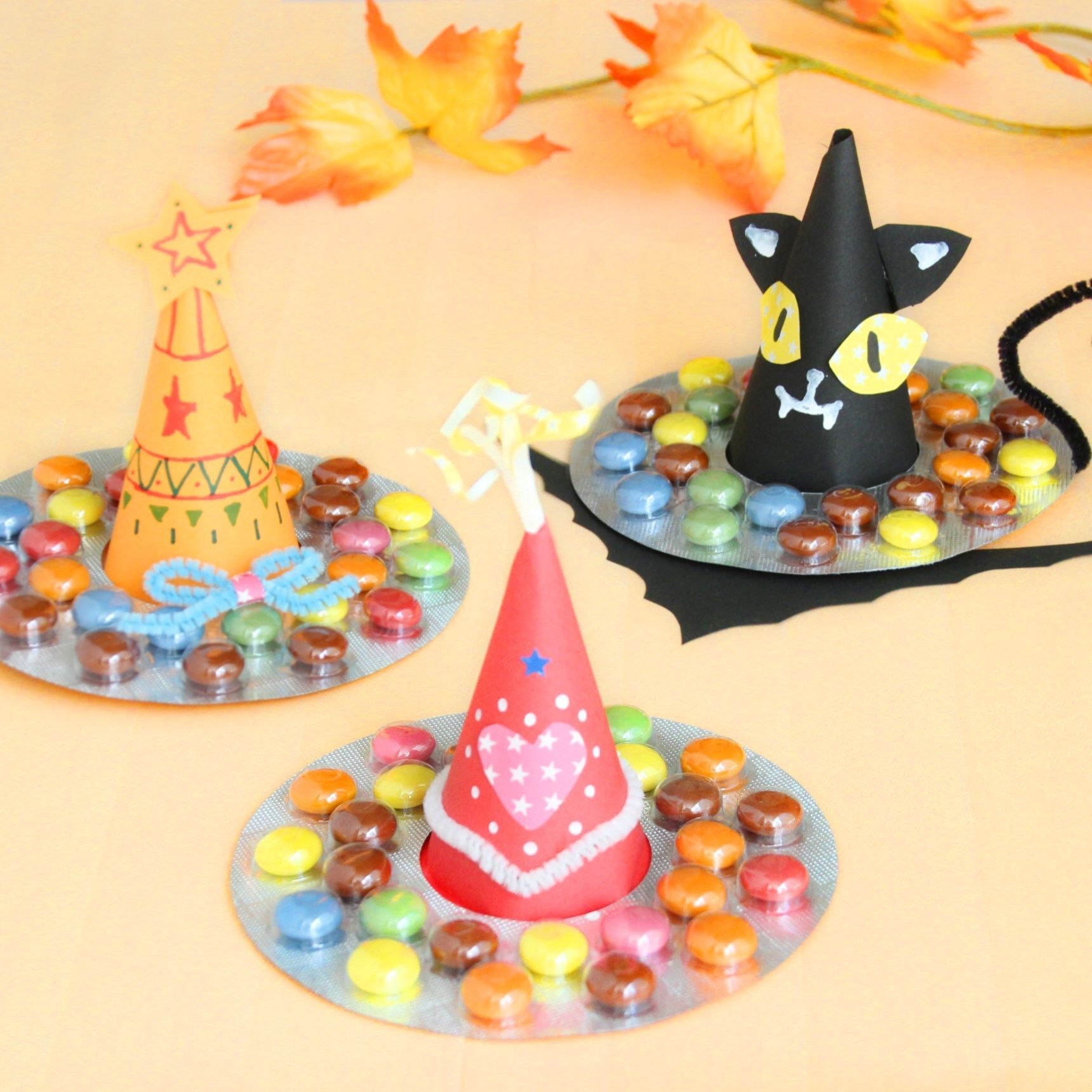 リングチョコの魔女ハット！HW簡単お菓子ラッピング