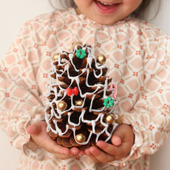 ビッグ松ぼっくりツリー！100均グルーガンで作る簡単クリスマス工作