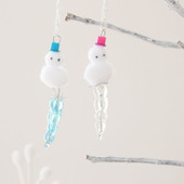 100均レジンとビーズで簡単！雪つららミニチャーム[冬のハンドメイド]