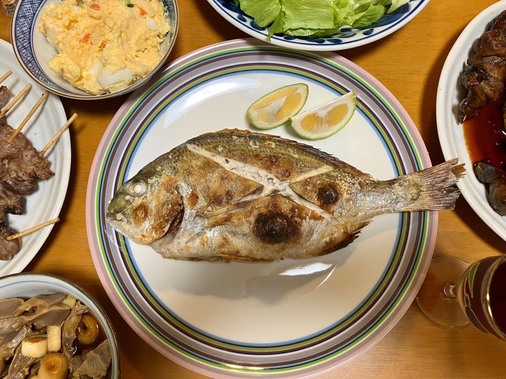 平鯛は塩焼きに