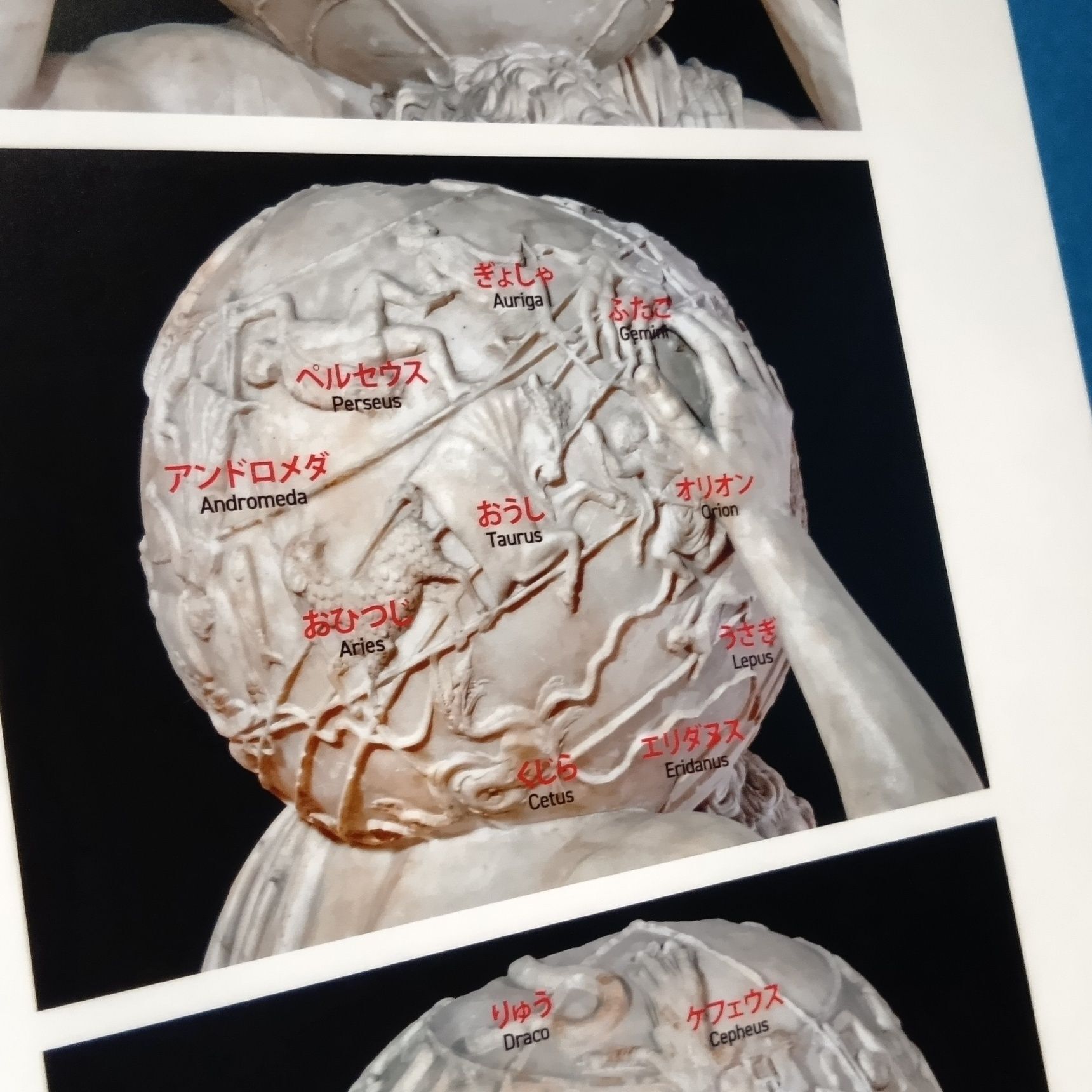 今回の展示では、アトラスが抱えている天球儀に刻まれた星座の説明も丁寧に書かれていて、じっくり楽しめるのが嬉しかったです！！！