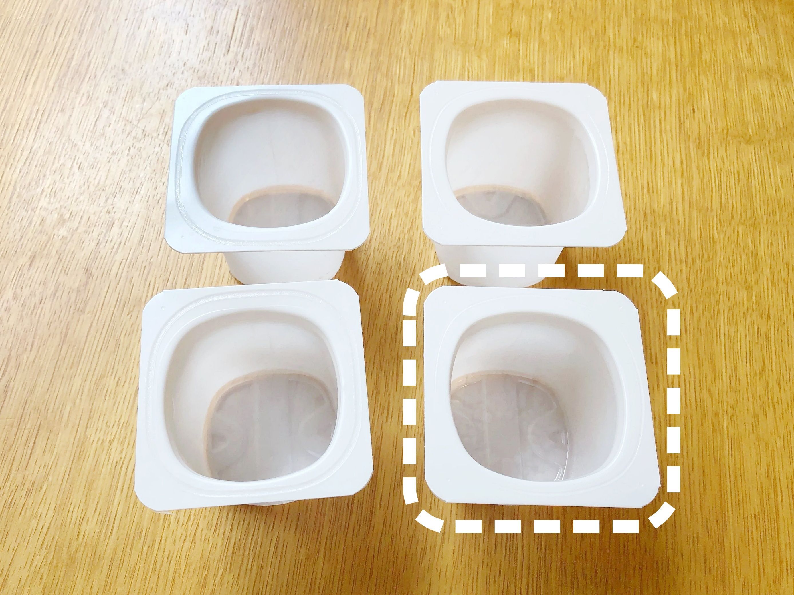 『4個パックヨーグルトの容器』このカタチとサイズが万能すぎる♡想像以上の役立ち方3連発！
