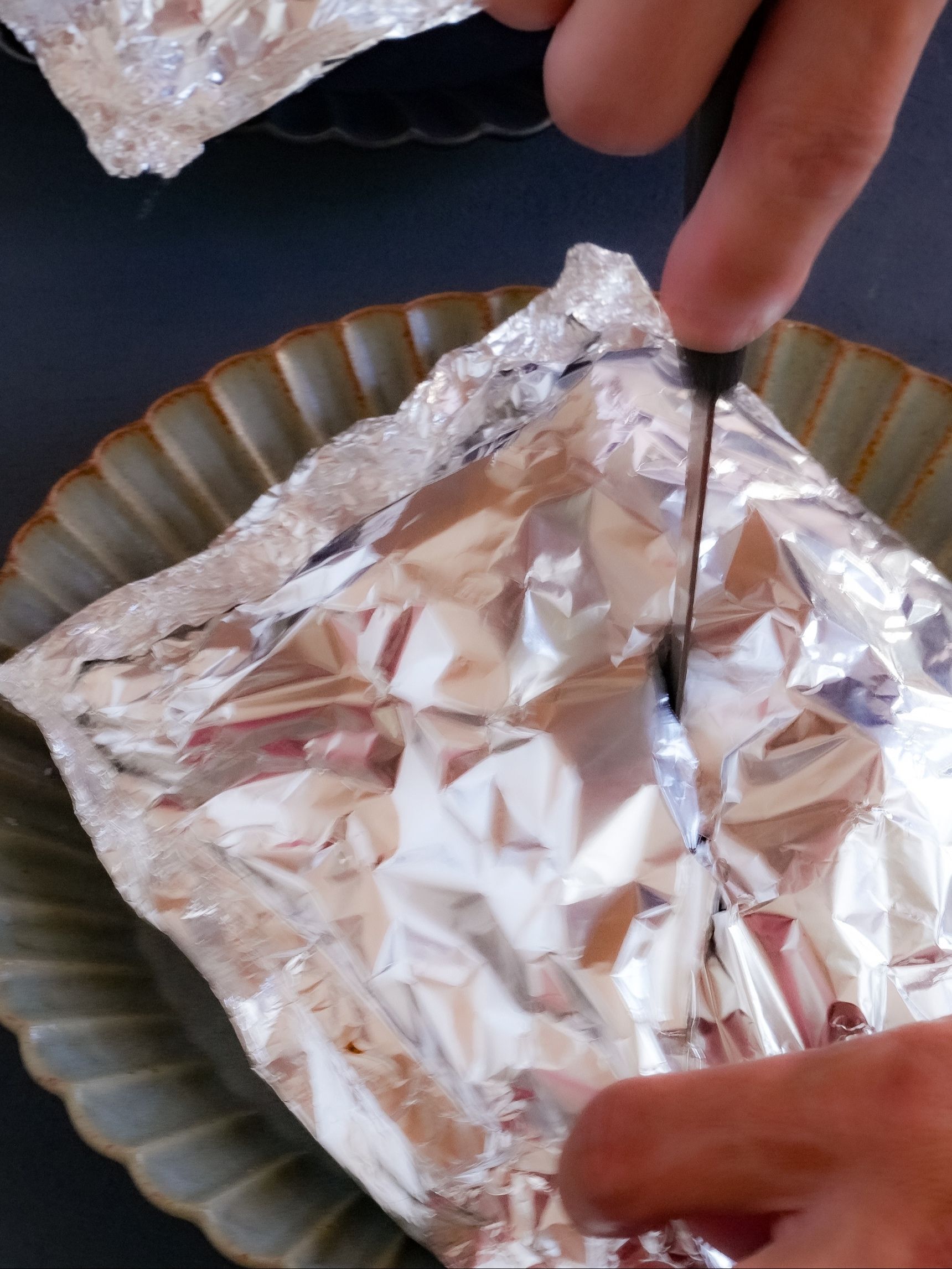 魚焼きグリルで加熱