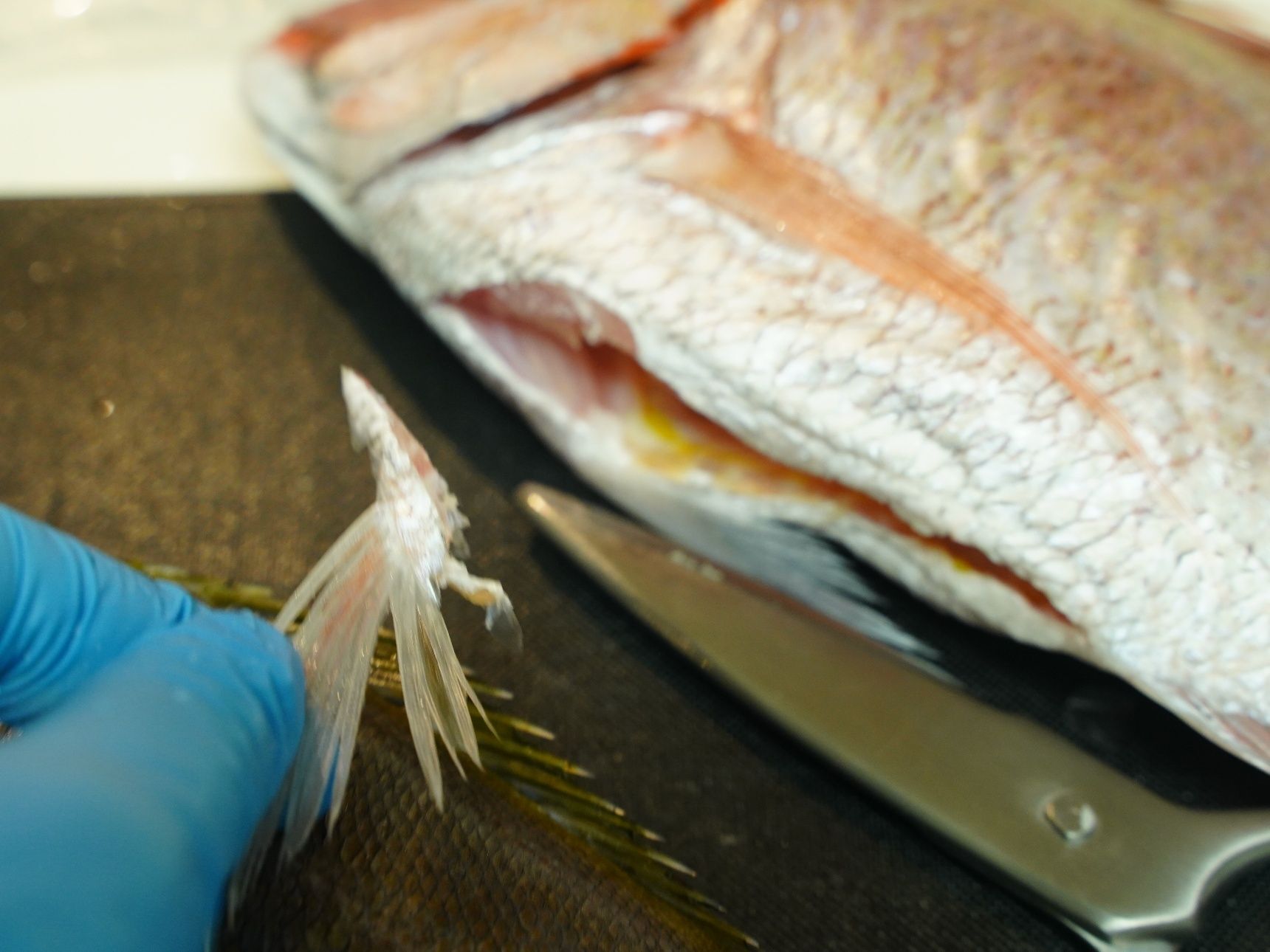 魚をさばくって難しいけど、最後はスプーンでOK