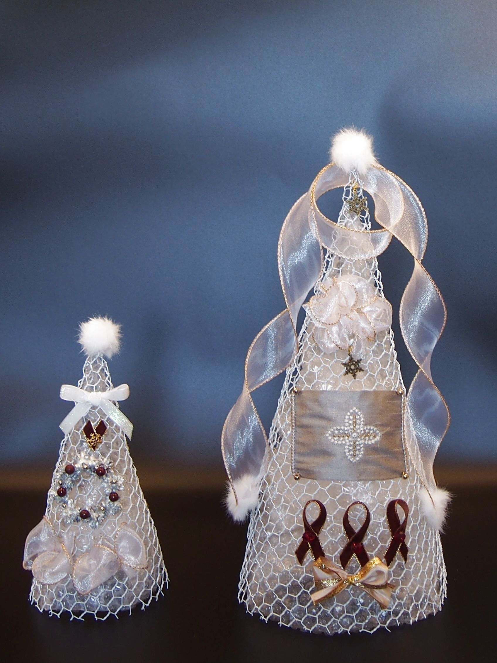 金網コーンで作るクリスマスツリー！大 小