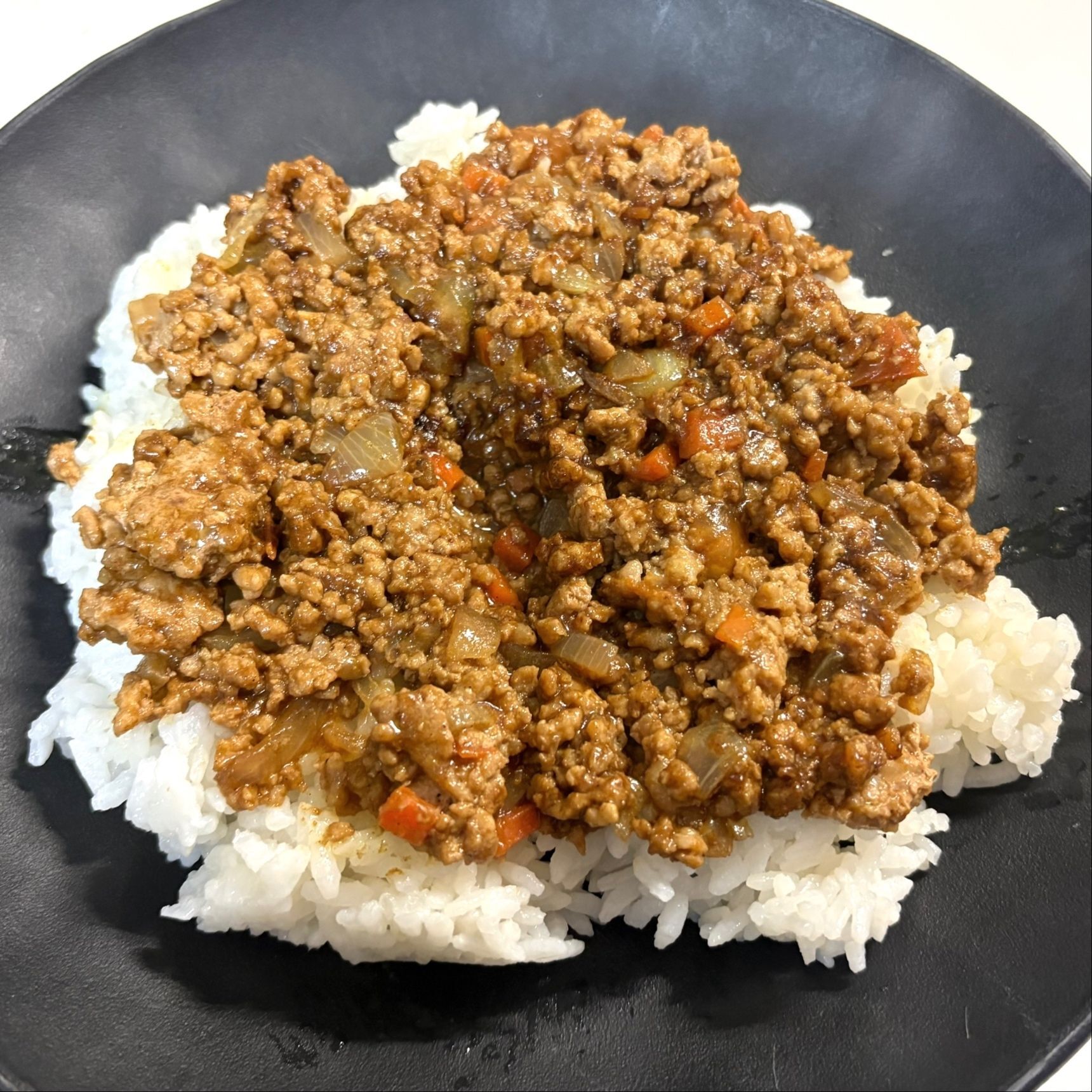 6、ご飯の上に乗せます