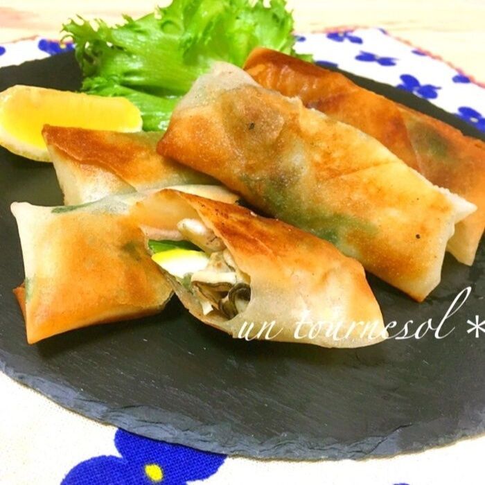 カキのレモン春巻き（過去レシピ）