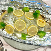 【天然魚クエスト】ヘダイの1匹丸ごとレモンバターホイル焼き