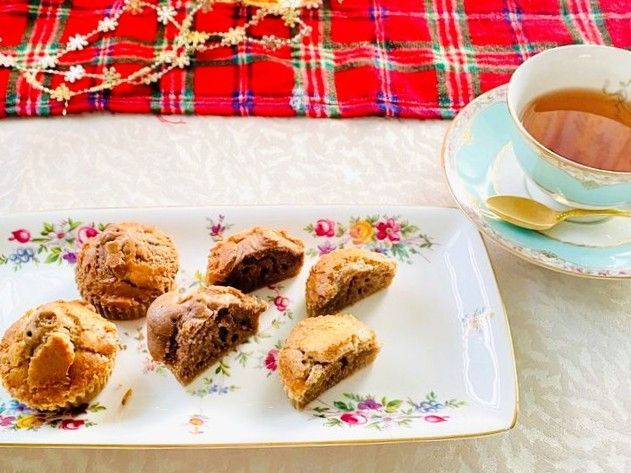 ふわふわ2種の米粉ケーキ