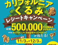 【総額50万円】レシート応募でギフトが当たるキャンペーンがスタート！〈ひとつかみで必要量〉くるみの健康パワーに注目だ～♪