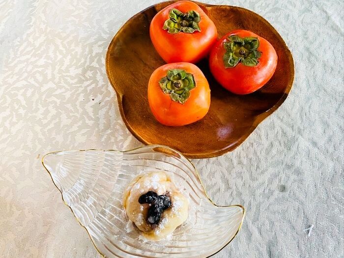 完熟した柿で柿大福