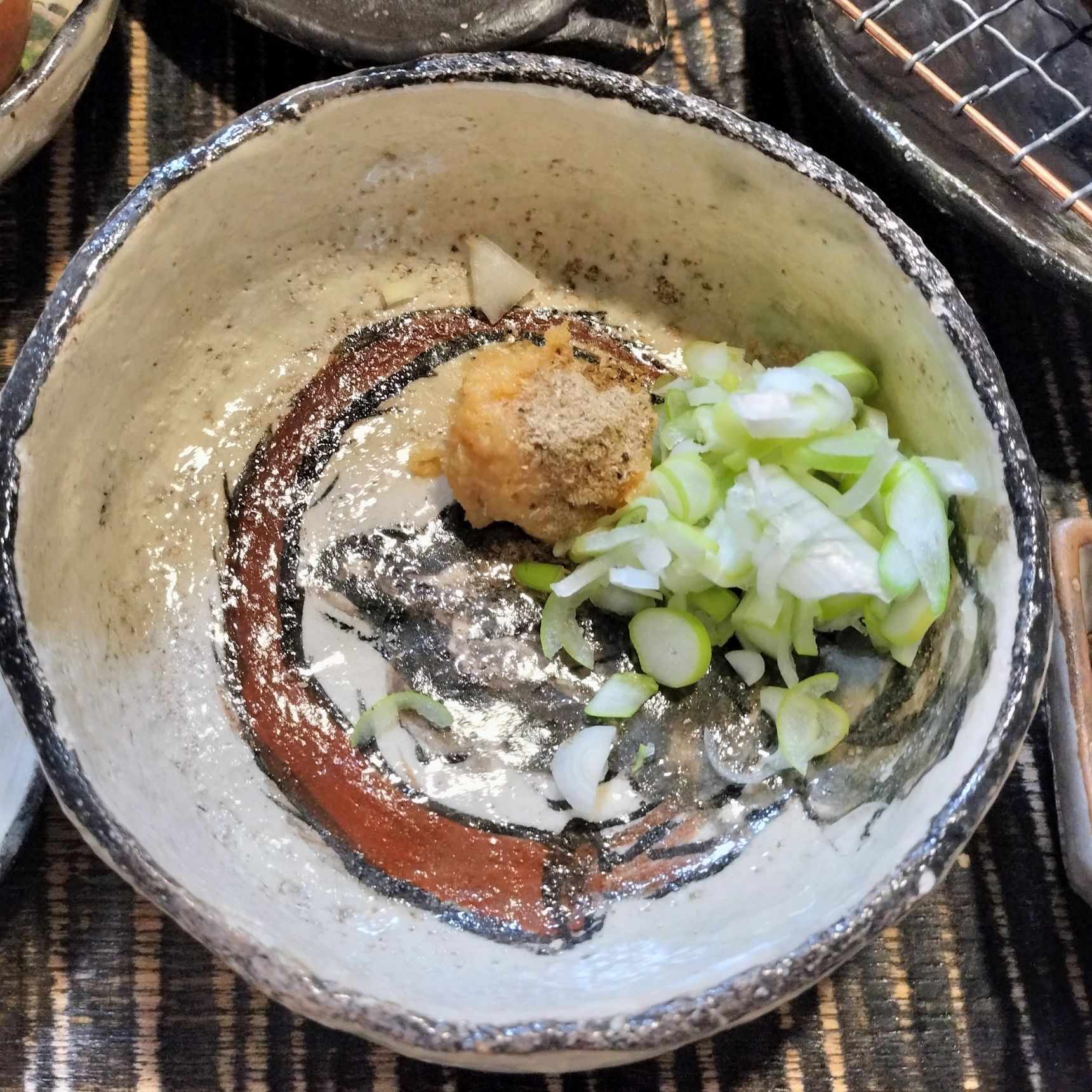 高野豆腐＆鱈用のタレ：フンドーキン合わせ味噌と長ネギと粉末煮干し