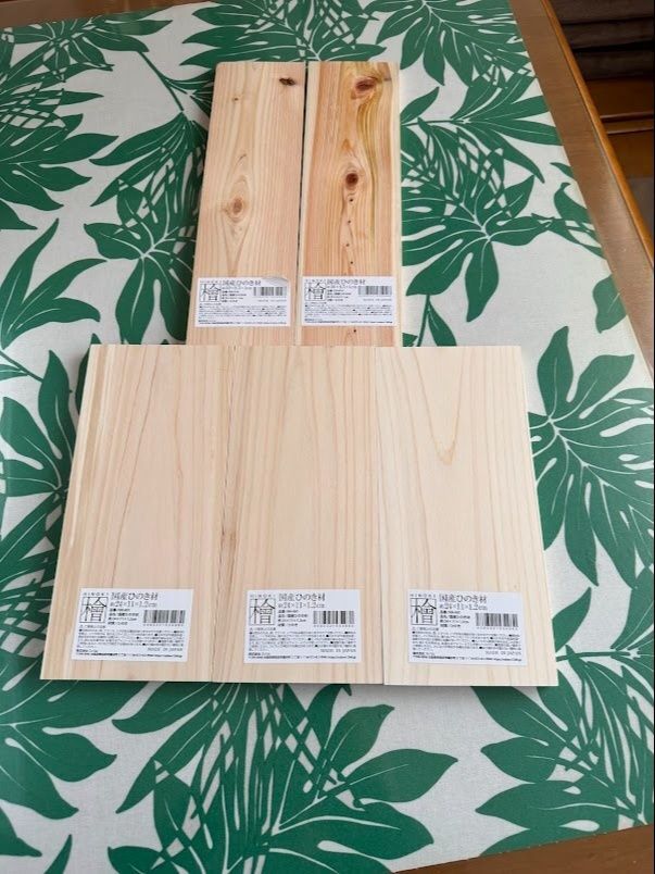 セリアの「国産ひのき材」で欲しい大きさの「コの字ラック」をDIY