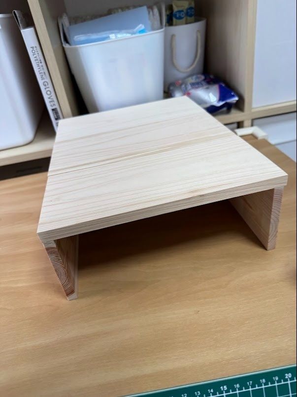 国産ひのき材（短い方）を3枚