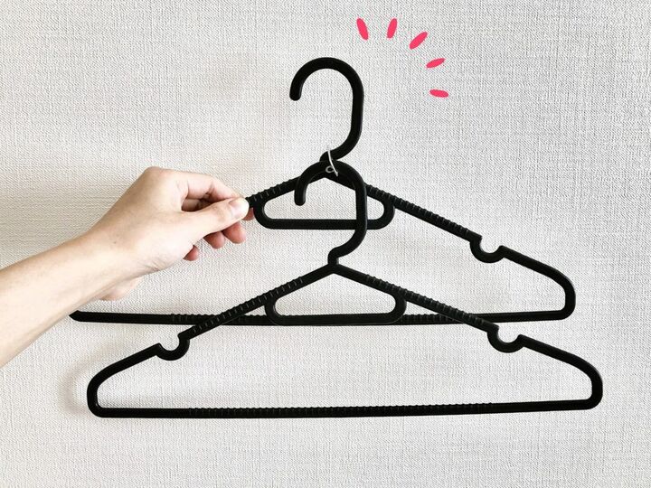 ハンガー収納を2倍にする方法。「0円」で簡単!裏ワザやってみた