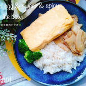 ご飯が止まらない！最高の組み合わせ。だし巻き卵甘辛豚肉のせ丼