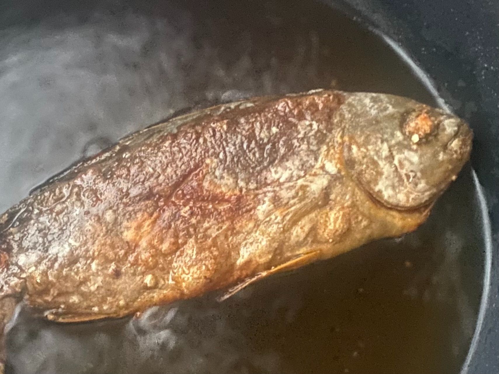 いさきを揚げる