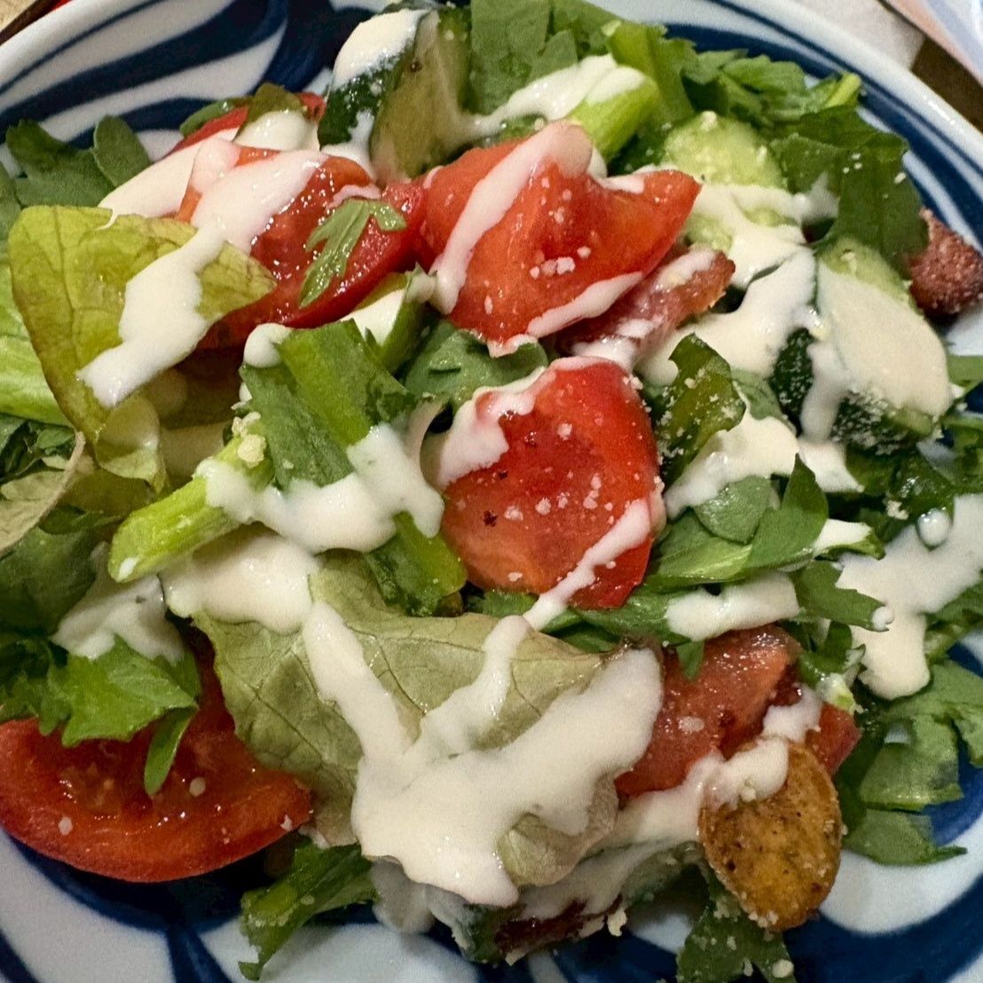 シーザードレッシングをかけて頂きました！