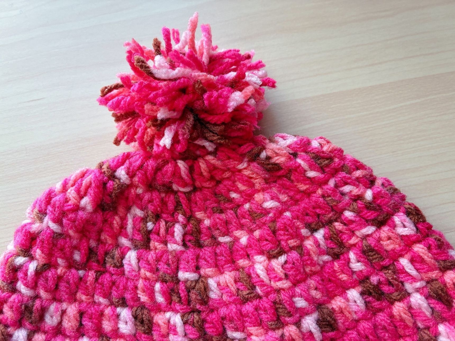 残った毛糸でポンポン作り