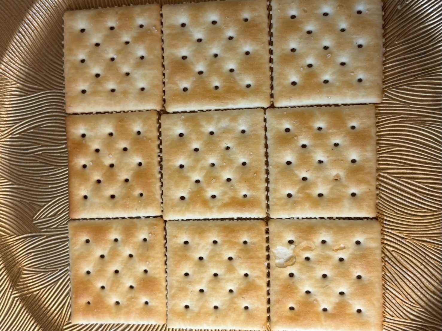 リースは大きくクラッカー9枚で