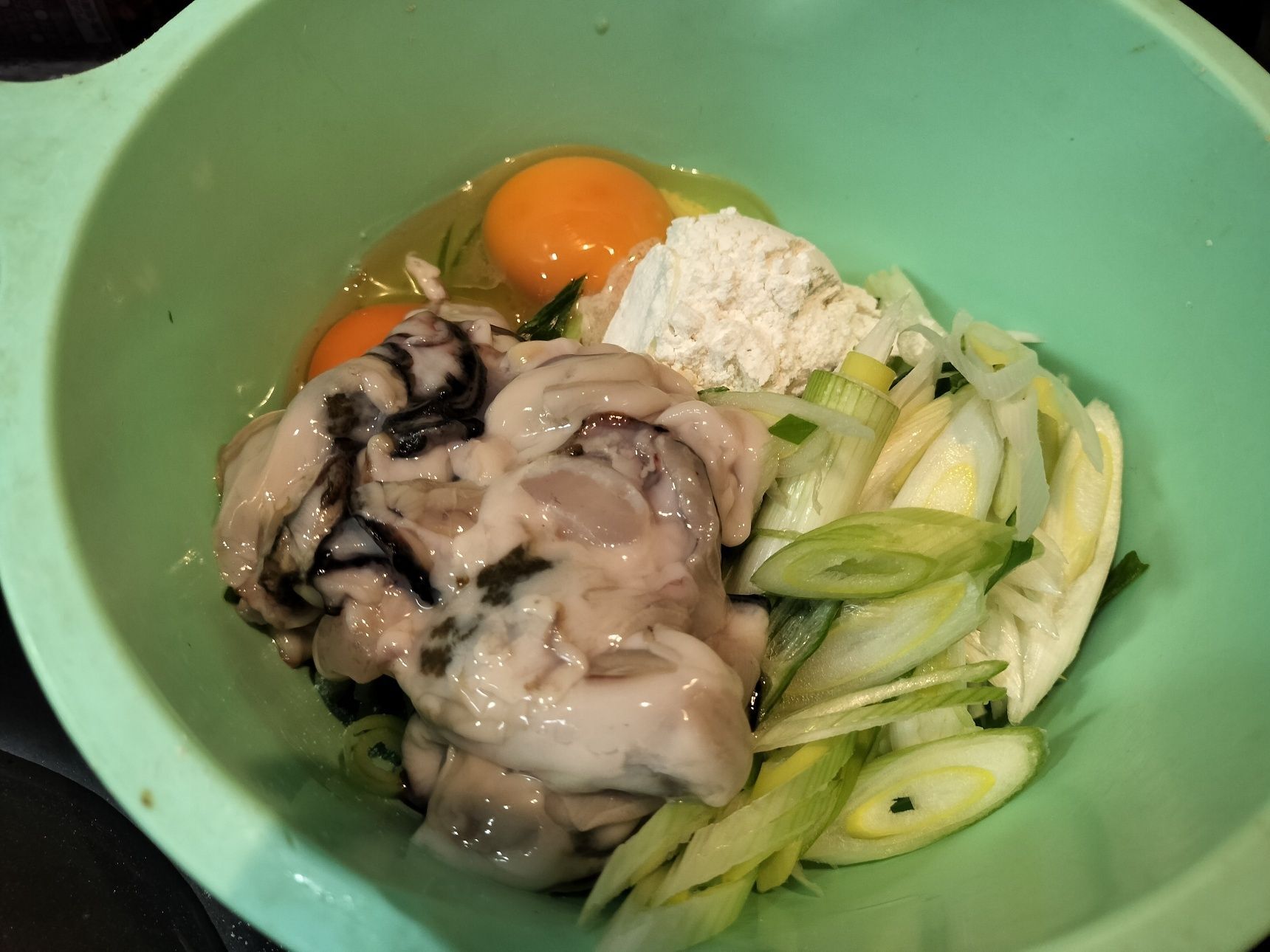 1.ボウルに、材料●を入れる