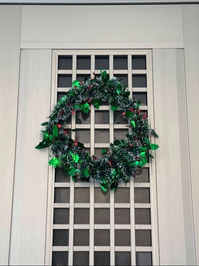 節約クリスマスリース