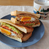 アゲアゲ！エッグホットサンド