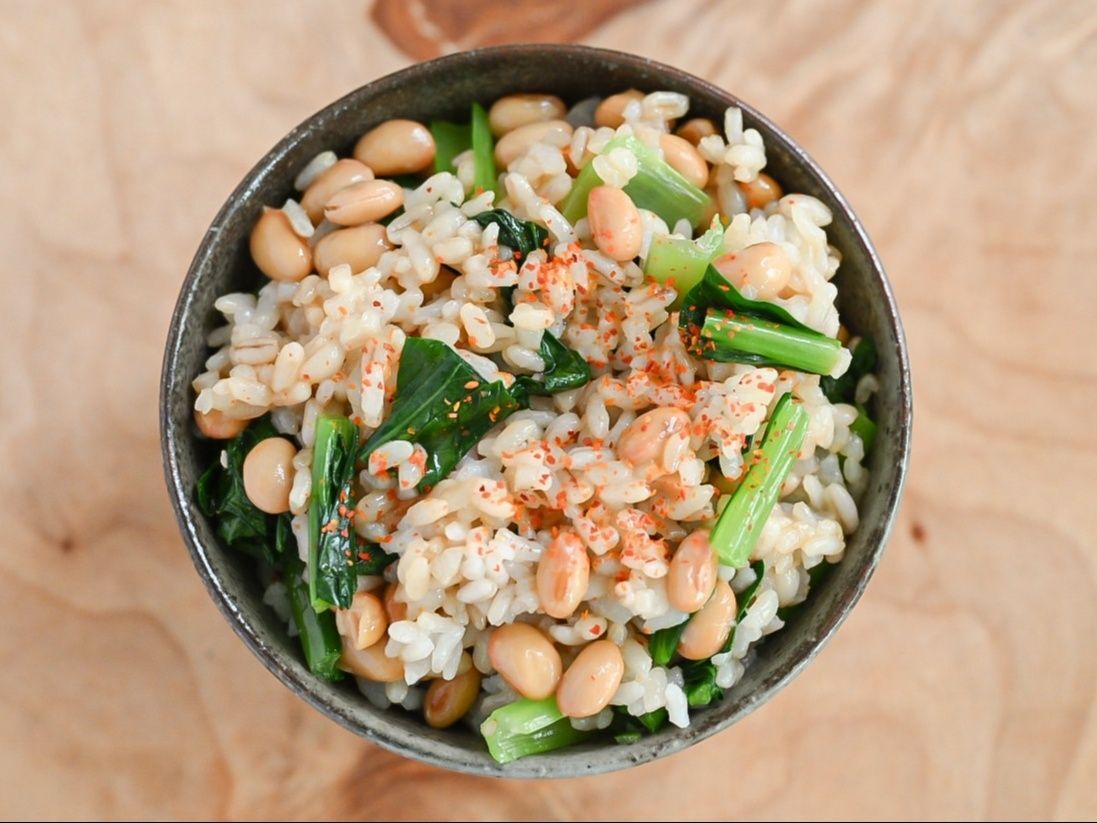 火を使わない！栄養モリモリ！小松菜納豆ごはん