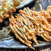 ごぼうと人参のかき揚げ！コレを加えて、きんぴら風仕上げ！サクサクかき揚げ！