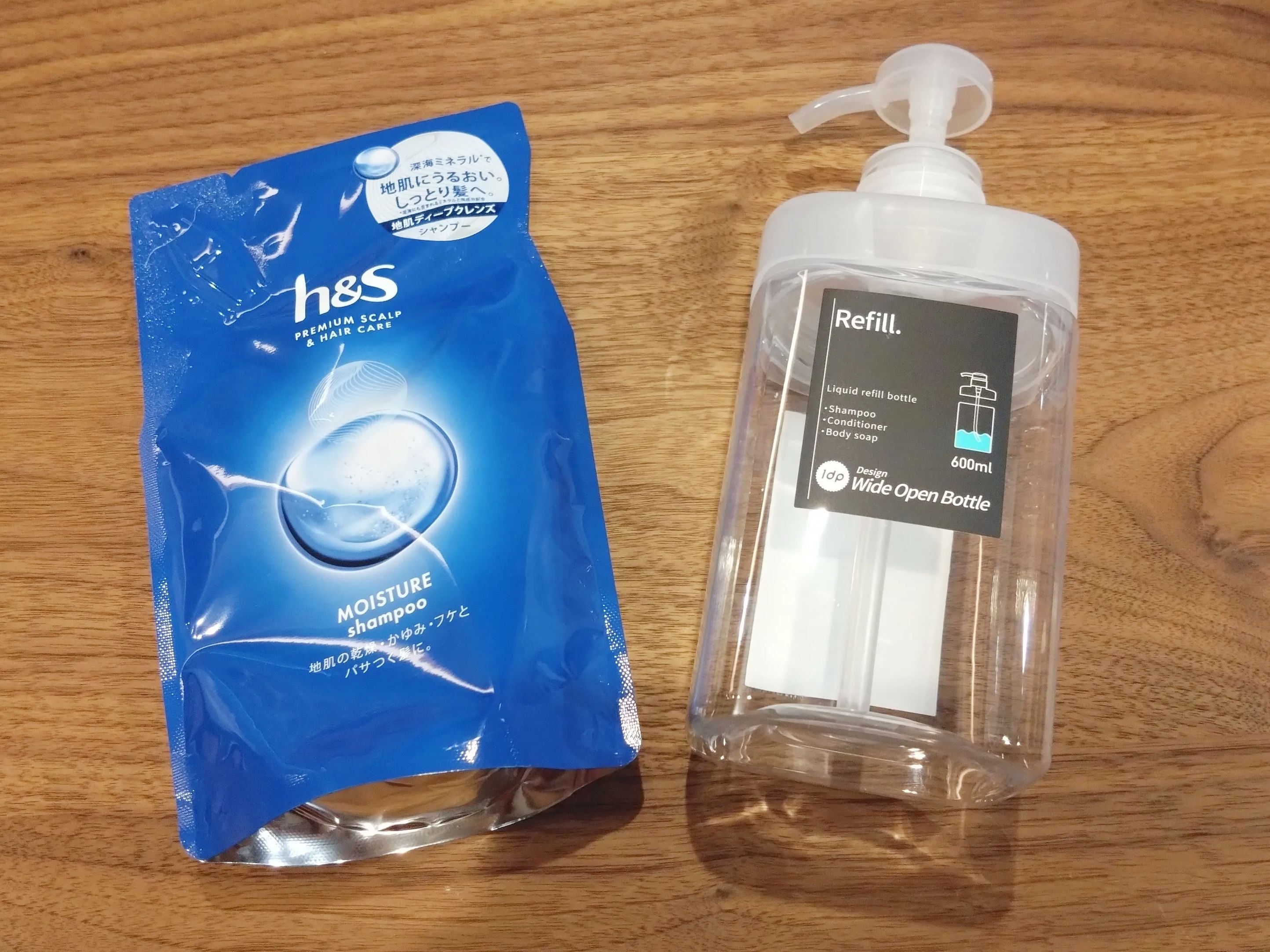 シャンプーの詰替えが秒速で終わる！〈ダイソー広口ボトル〉がホントに優秀すぎました。