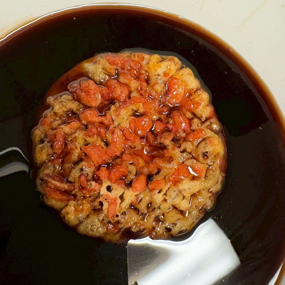 タレにどぼっと浸けちゃいます。