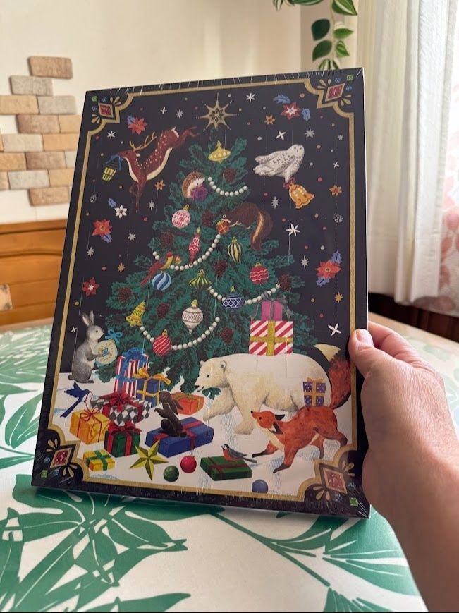 1から24までの数字シール付きチョコカレンダー