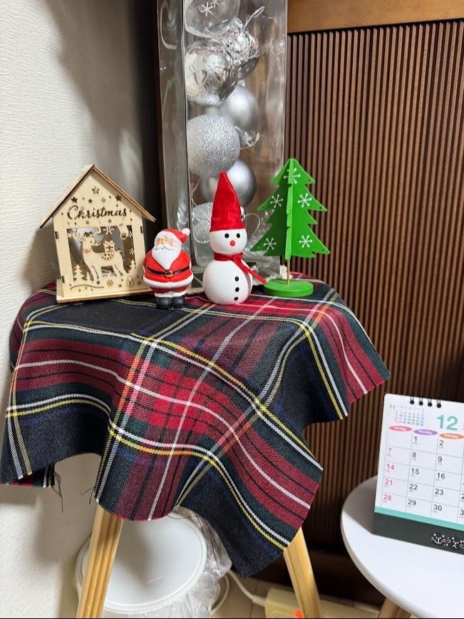 チェック柄で温かみを