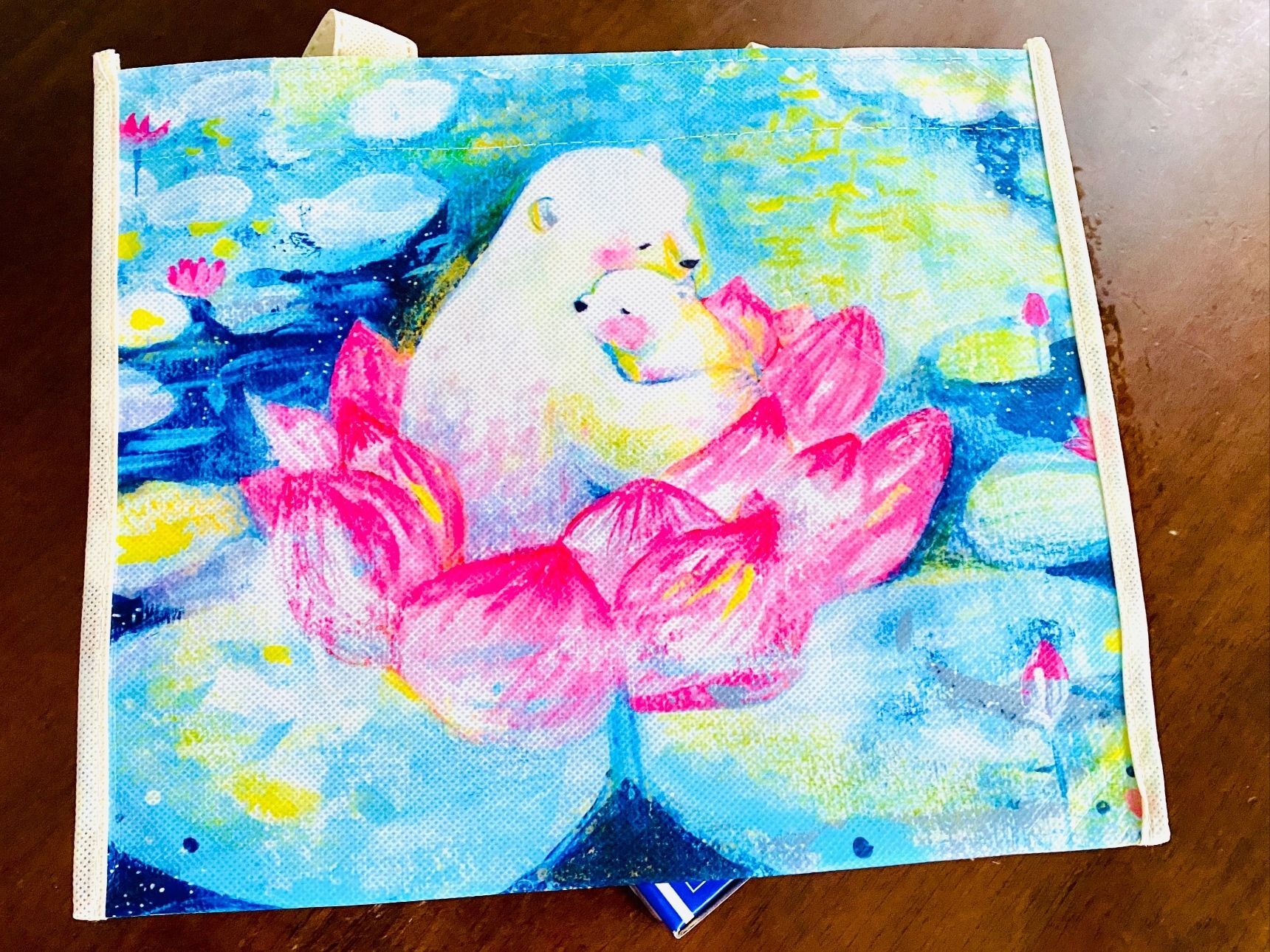 特典付きのエコバッグだから経費0円！収納に便利！癒しデザインでインテリアにも！