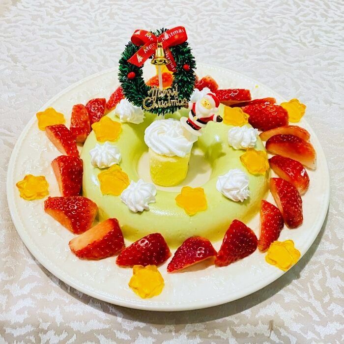 抹茶レアチーズケーキ