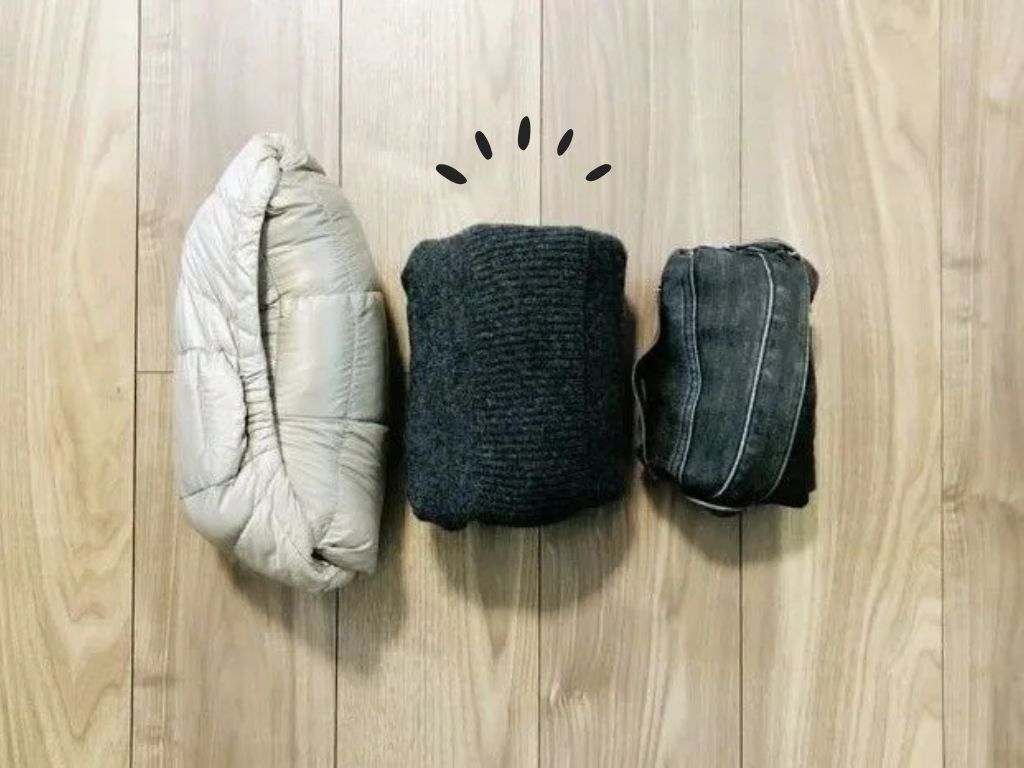 圧縮袋がなくても大丈夫！衣類を超コンパクトにたたむ裏ワザ。帰省や旅行に役立ちますよ♪
