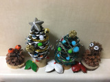 松ぼっくりでクリスマスツリー作ったよ！