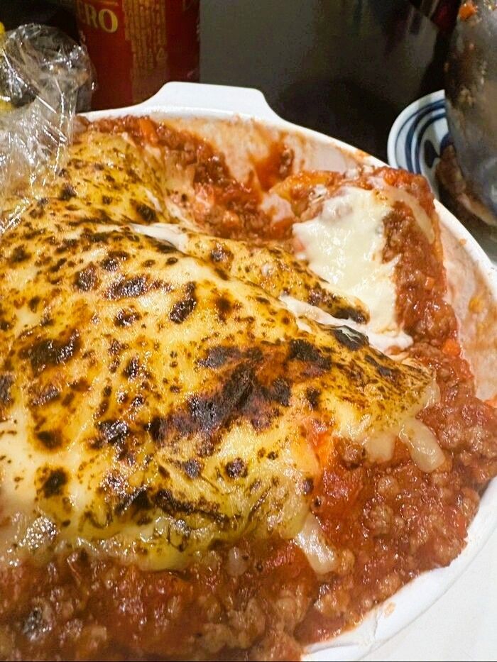 クリスマスのポットラックパーティーに＜ポテトのミートグラタン＞