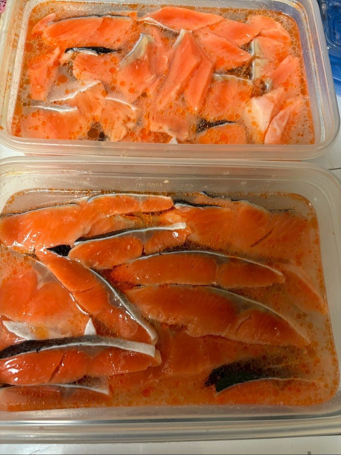 一晩漬けた鮭です。