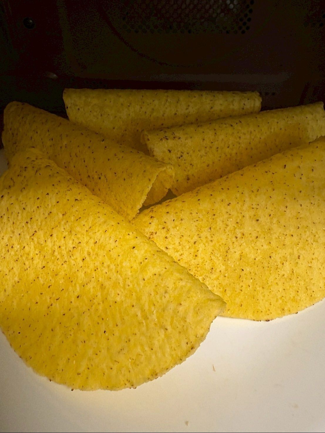 タコシェルは開いてる方を下にしてレンチンします