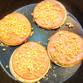 餃子の皮で！？揚げないハムカツ風