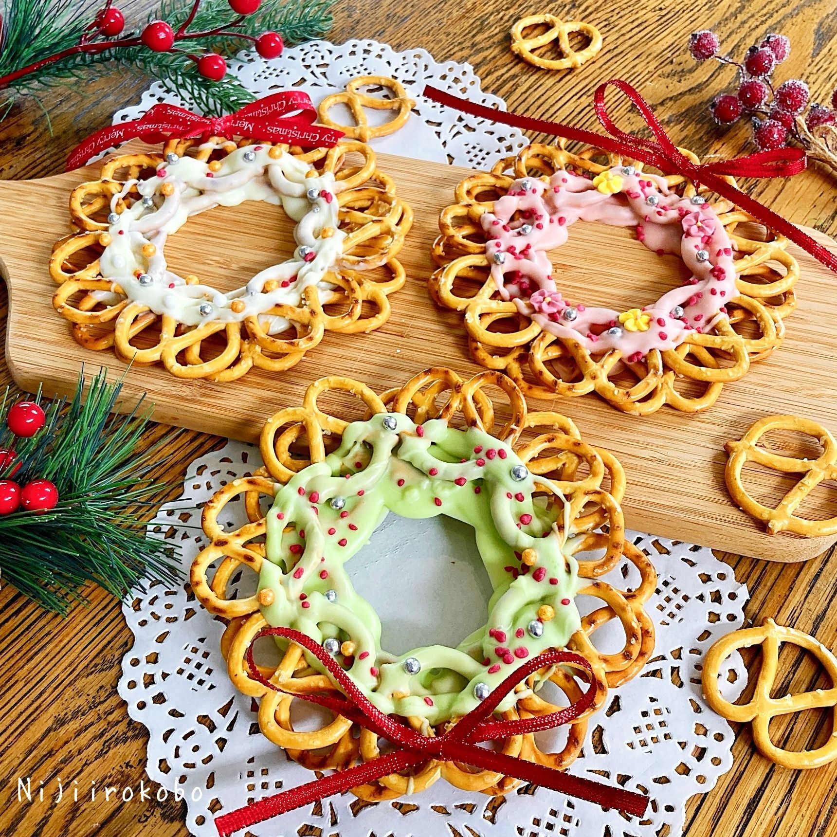 簡単おいしい！プレッツェルのリース