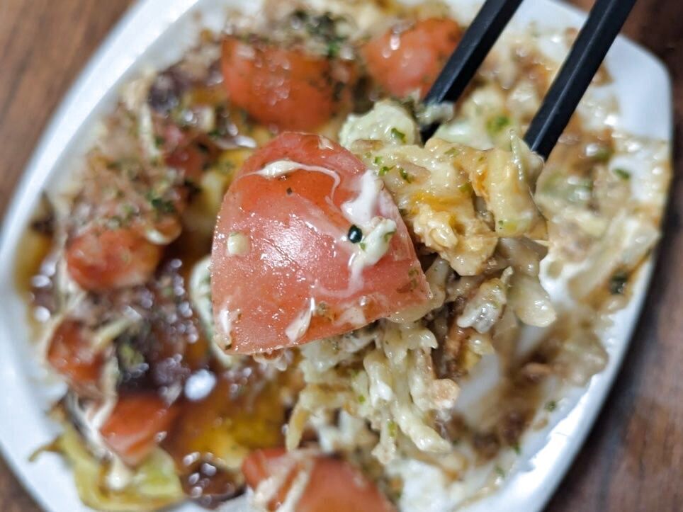 イタリアーンなお好み焼きが完成！！