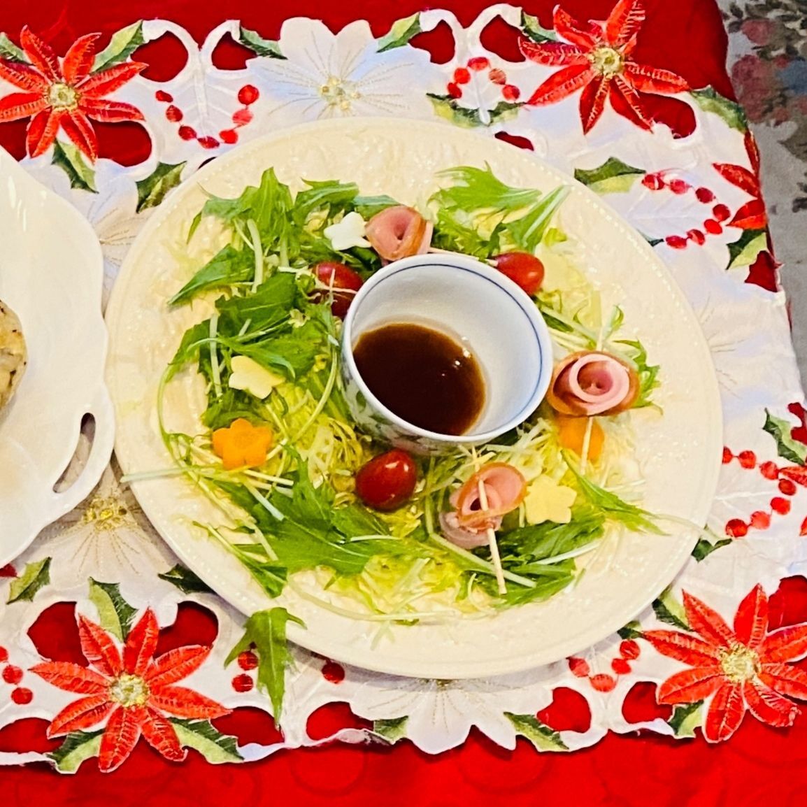 クリスマスリースサラダ