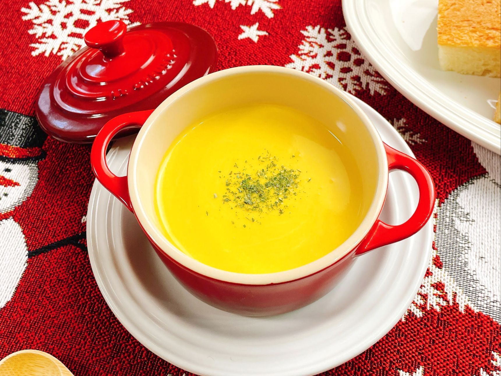 【さつまいもとかぼちゃの濃厚ポタージュ】便利な野菜だし使用！