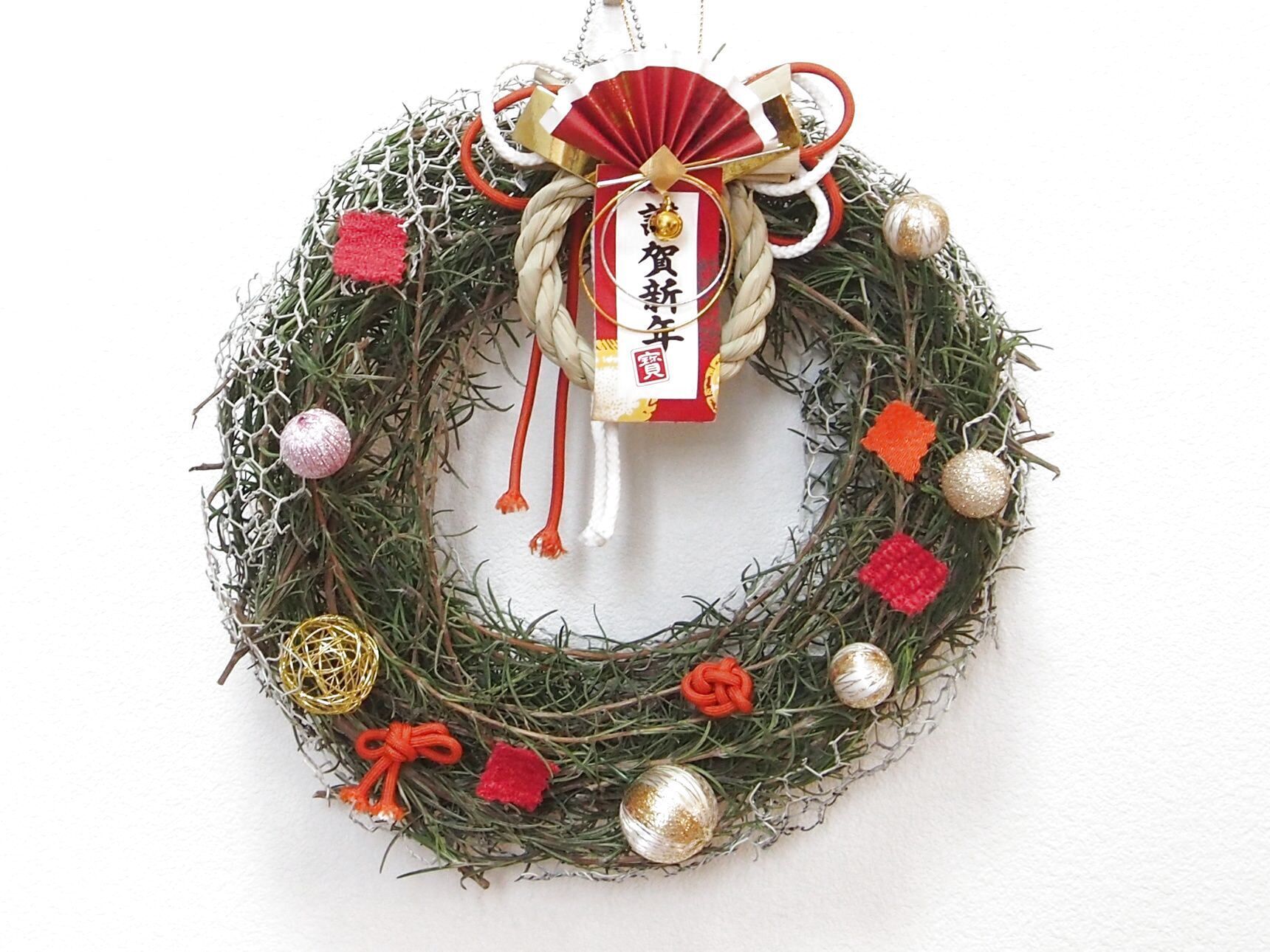 ローズマリーリース「Xmas」を「お正月風」に！！