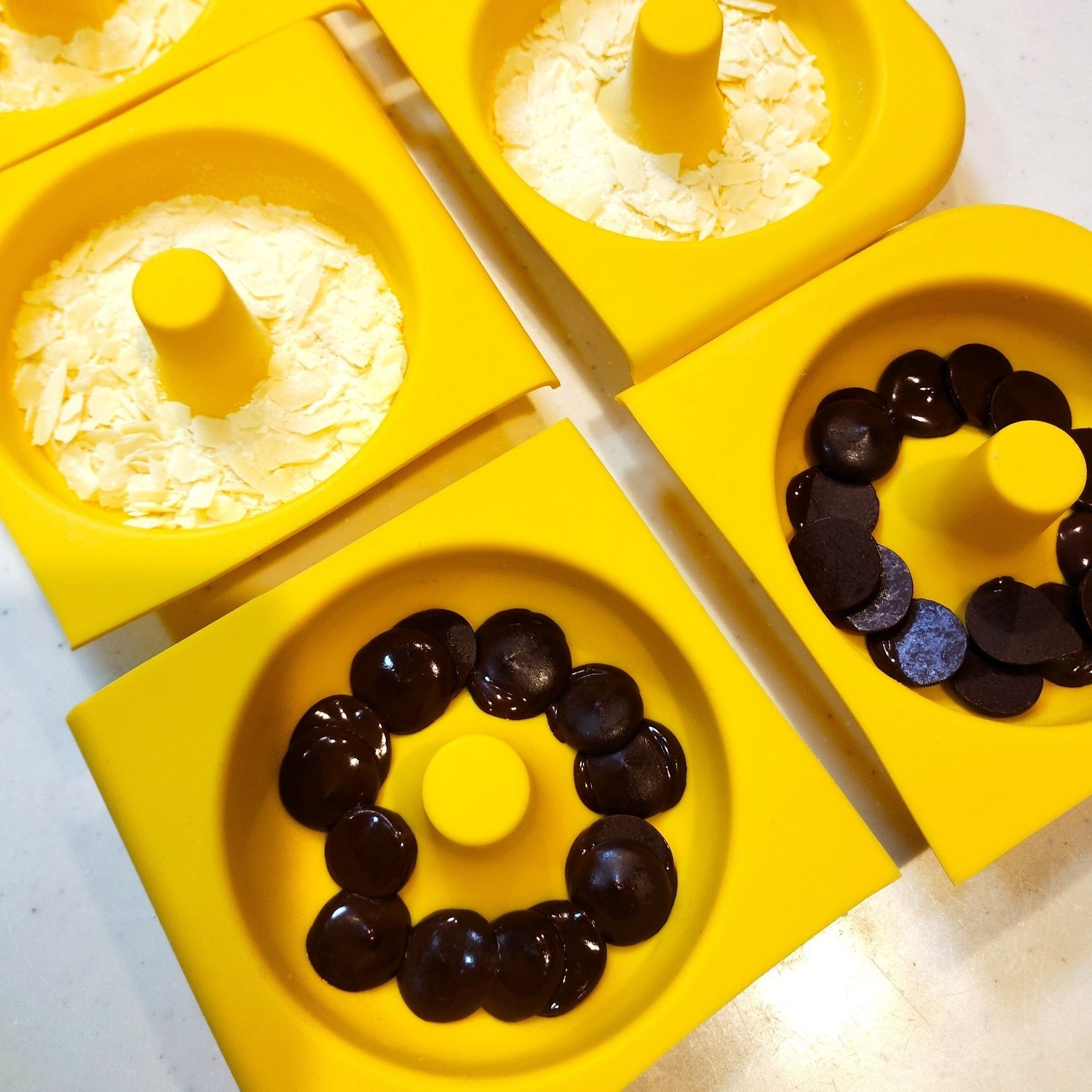 チョコを加熱する