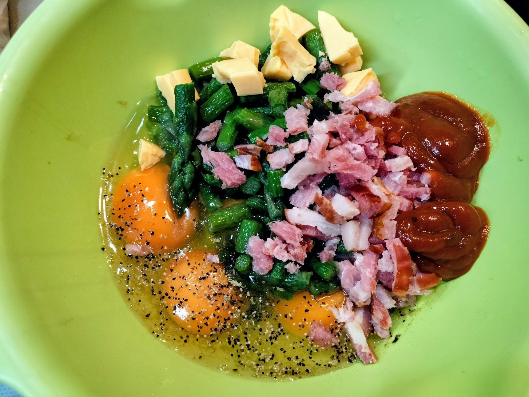 1. ボウルに、材料●を入れて、混ぜる