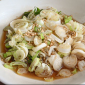 メイン食材ひとつ！長ねぎのごま油がけ