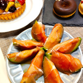 リアル3分クッキング(^^)アボカドと生ハムとクリームチーズのオードブル